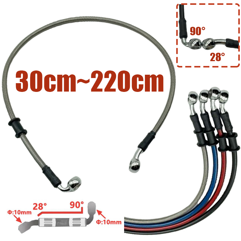 Motorcycle Brake Cable - Argent 30cm à 220cm 28 °